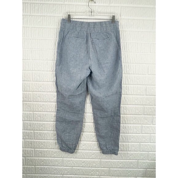 ATHLETA Cabo Linen Joggers in Blue Size 6 - Picture 7 of 11